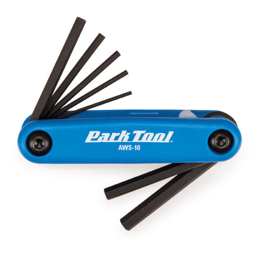 Park Tool AWS-10 Folding Hex Wrench Set (1.5, 2, 2.5, 3, 4, 5, 6mm)