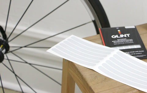 GLINT REFLECTIVE - Collants réflectifs blanc pour roues de vélo