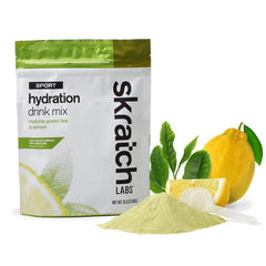 Skratch Labs - Sport Hydration Drink Mix, Matcha Green Tea & Lemon (avec/Caffeine) 440g